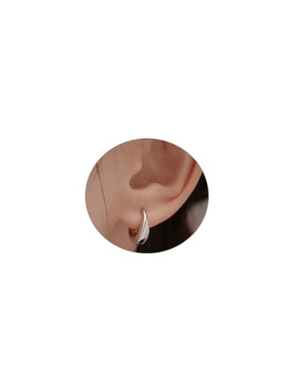 14K Gold Plated Hoop Earrings Twisted Huggie Lightweight Hypoallergenic Women's
